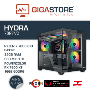 Desktop Gaming HYDRA-78R7V2 RYZEN 7 9800X3D 32GB RAM 1TB SSD W11